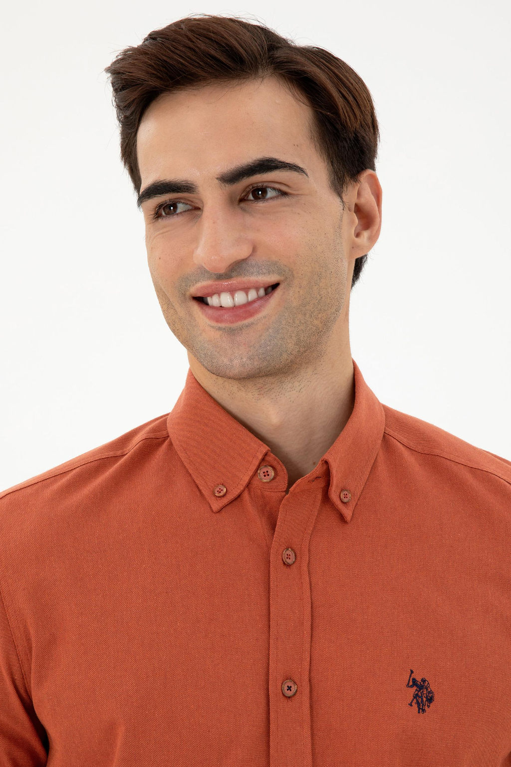 Мужская базовая рубашка Brick с длинным рукавом Неожиданная скидка в корзине - U.s. polo assn фото 2