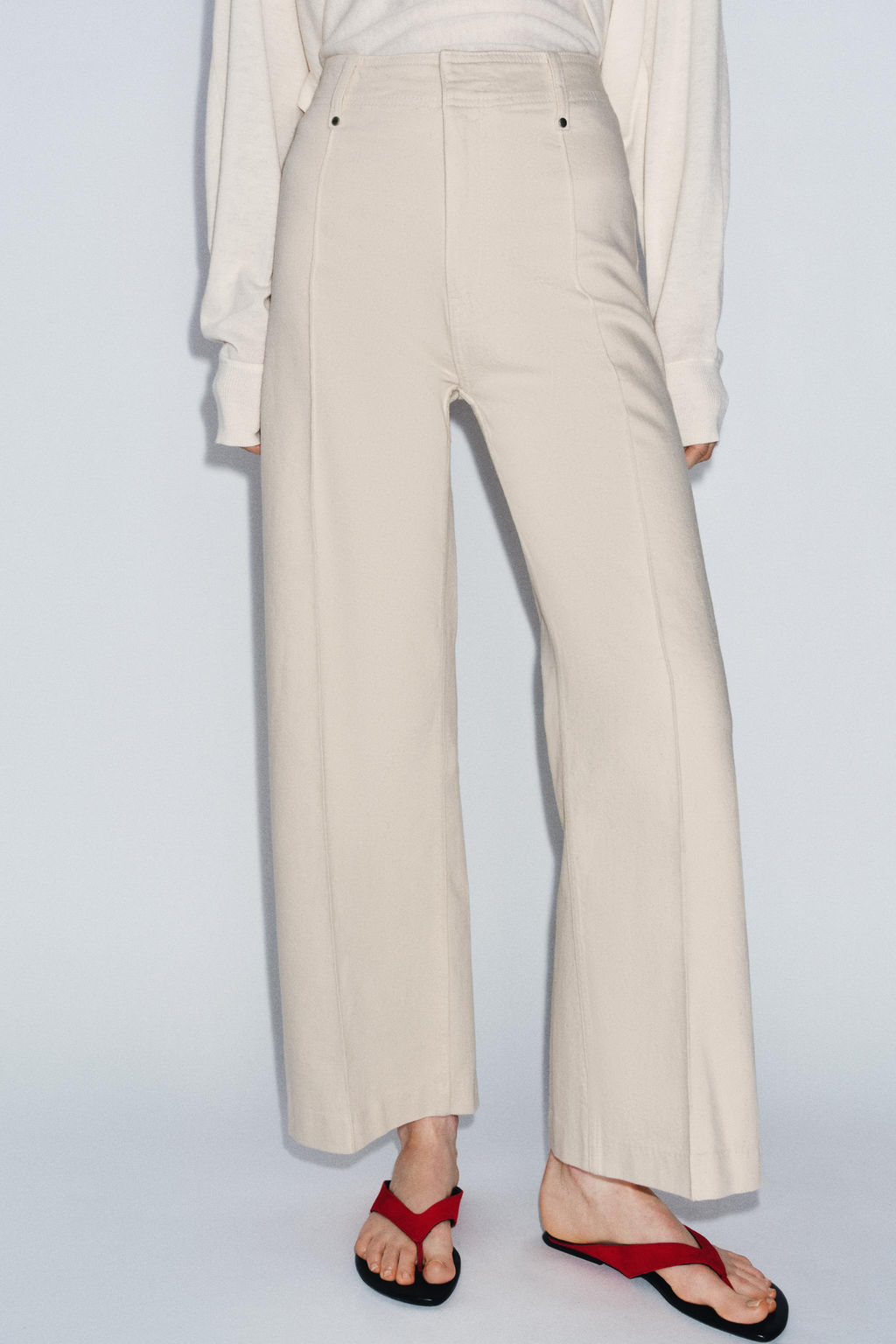 JEANS ZW COLLECTION TAILORED WIDE LEG TIRO ALTO / Arena - Zara фото 2