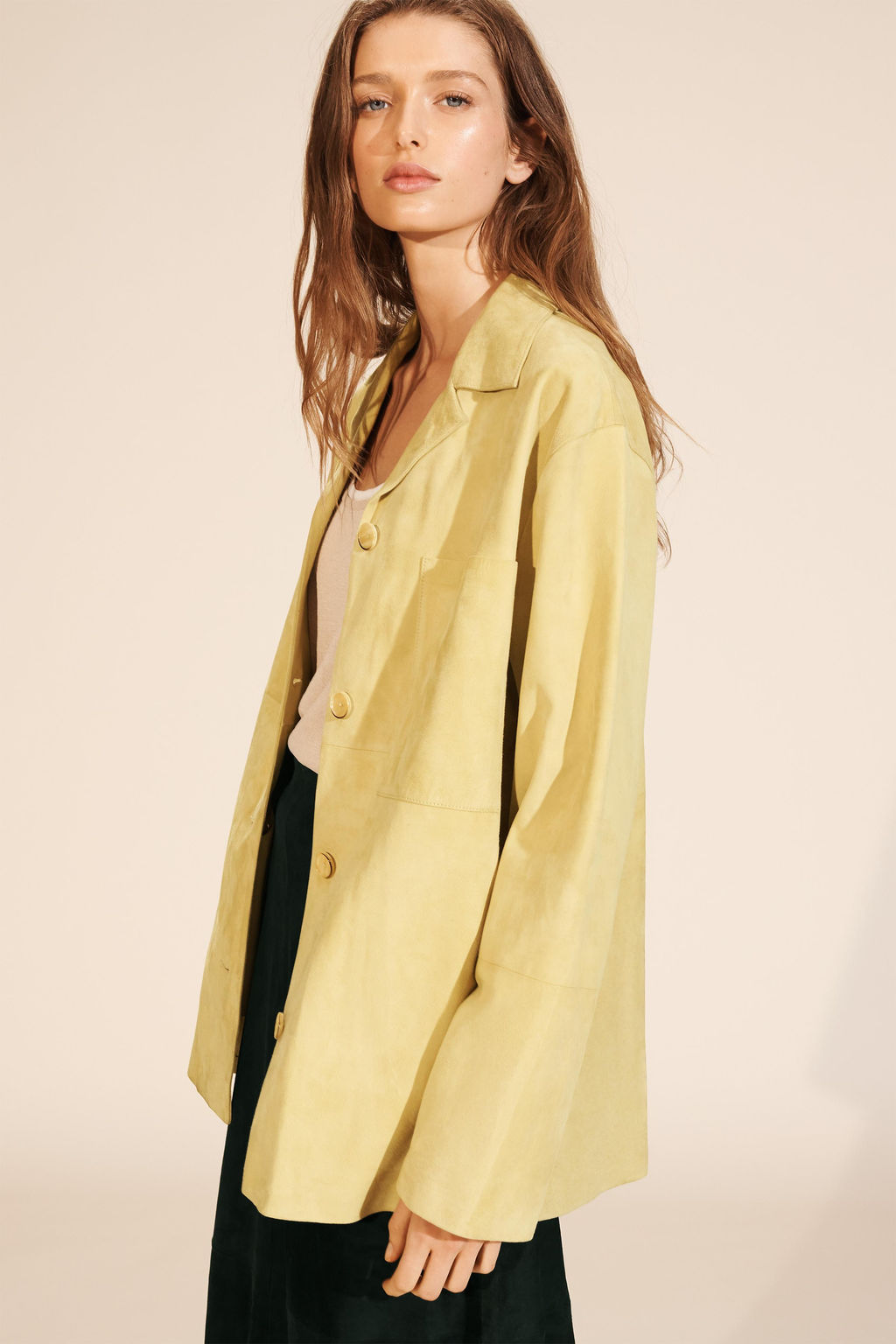 LIMITED EDITION SUEDE LEATHER POCKET SHIRT - Zara фото 28