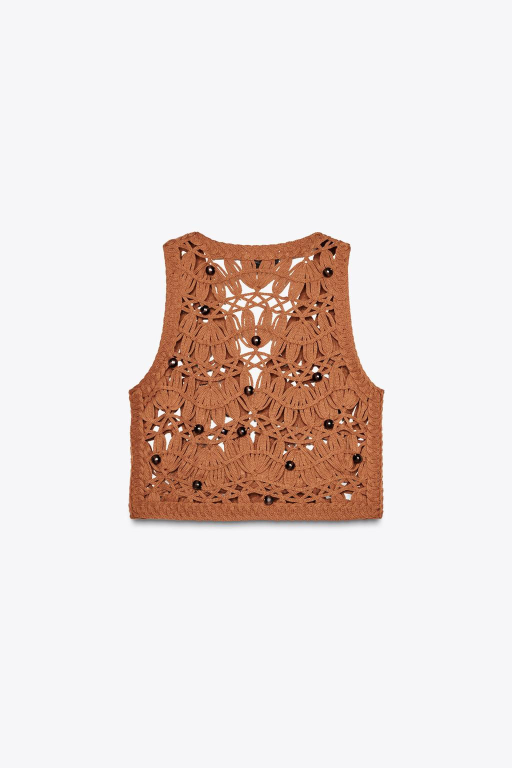 BEADED KNIT VEST - Zara фото 6