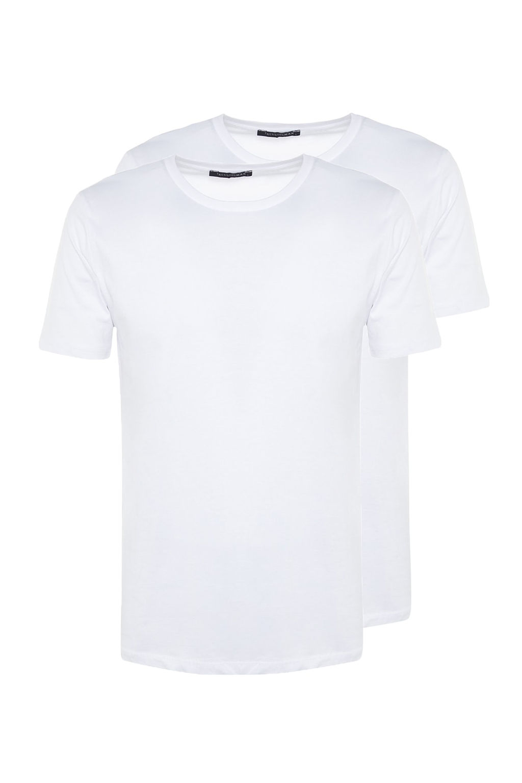 TRENDYOL MAN Siyah Slim/Dar Kesim Basic %100 Pamuklu 2li Paket Bisiklet Yaka K?sa Kollu T-Shirt TMNSS19BO0071 - Trendyolmilla фото 2