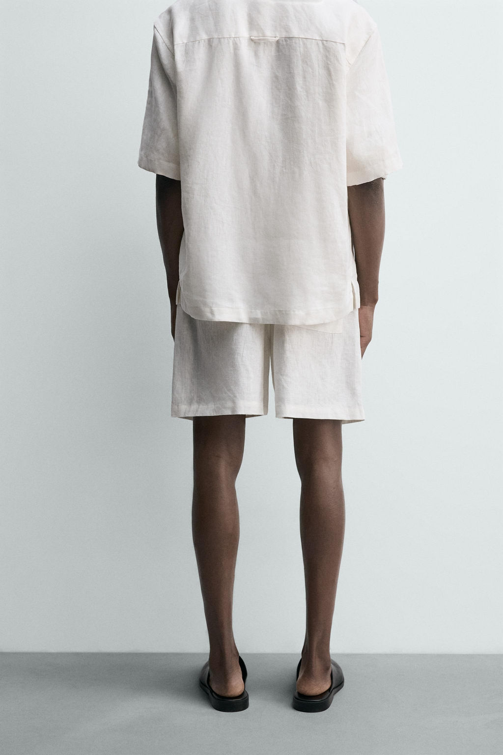 BERMUDA RELAXED FIT 100% LINO / Blanco - Zara фото 3
