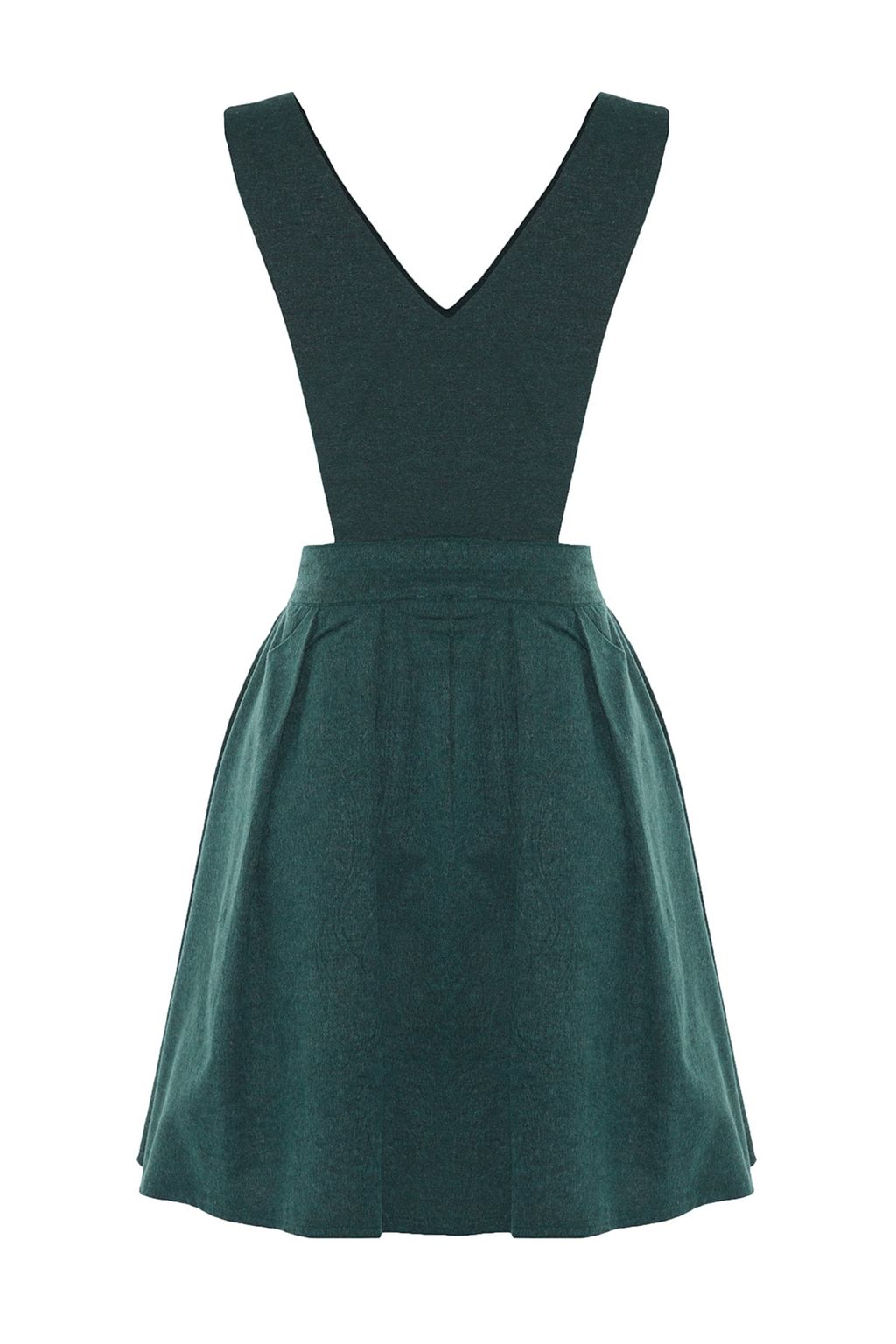 Trendyolmilla Haki Ask?l? Mini Dokuma Jile Elbise TWOAW21EL1163 фото 14