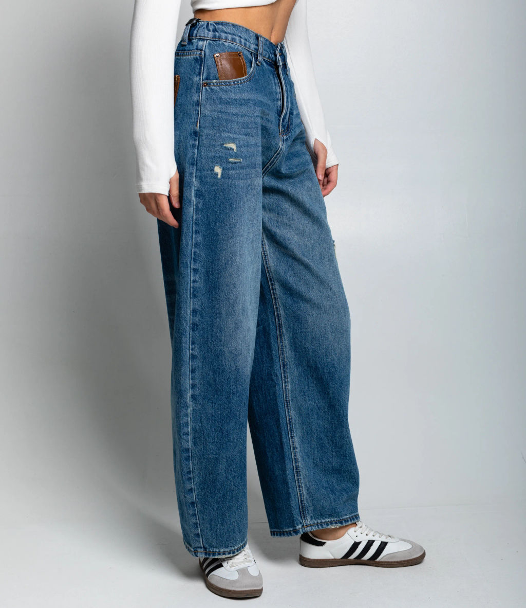 Джинсы #КТ8661 (1), синий