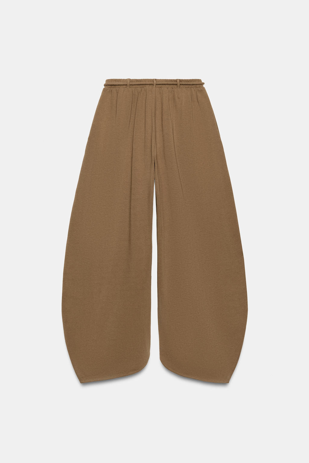 PANTAL?N BALLOON HEAVY COTTON / Caramelo - Zara фото 4