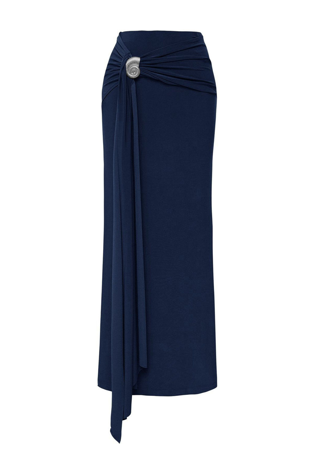 TRENDYOLMILLA Limited Edition Siyah Vucuda Oturan Aksesuar Detayl? Orme Uzun Etek TPRSS25ET00004