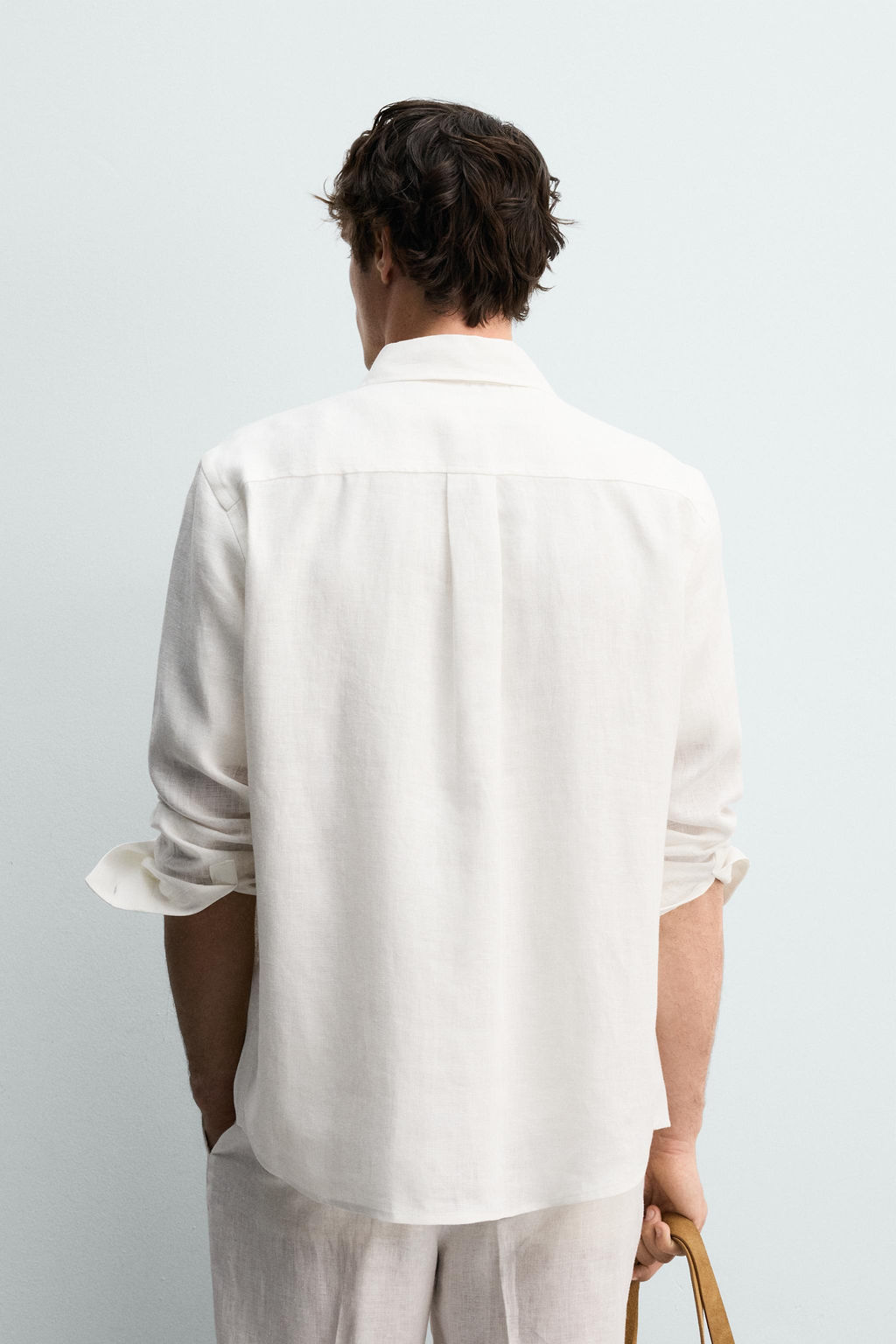 CAMISA REGULAR FIT 100% LINO / Blanco - Zara фото 3
