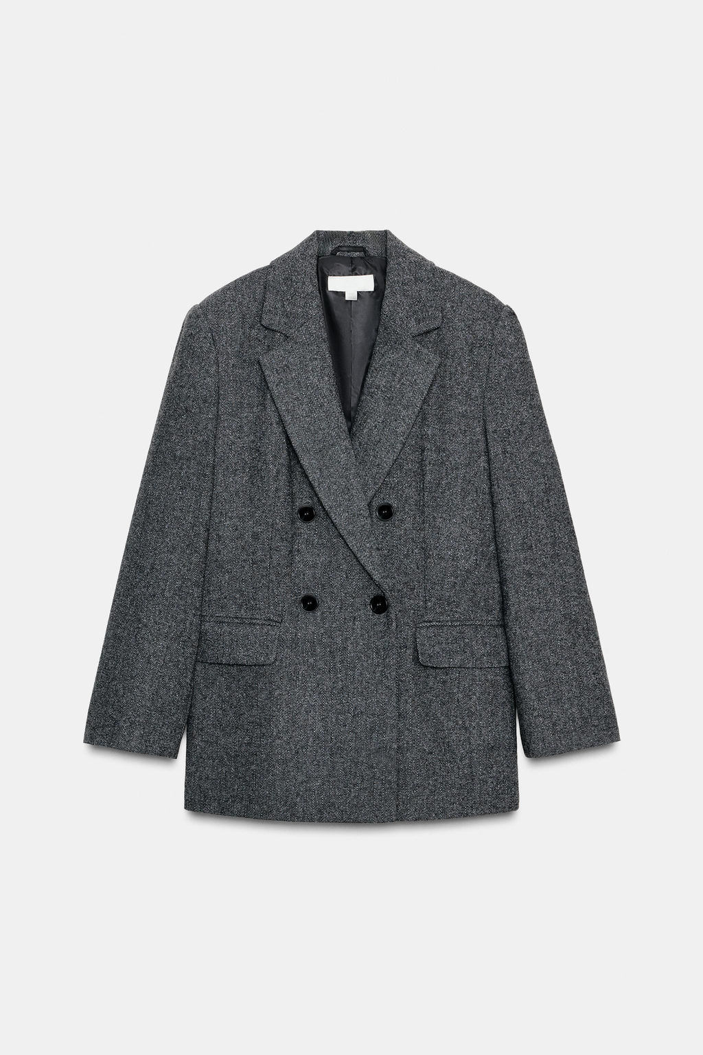 OVERSIZE DOUBLE-BREASTED BLAZER - Zara фото 7