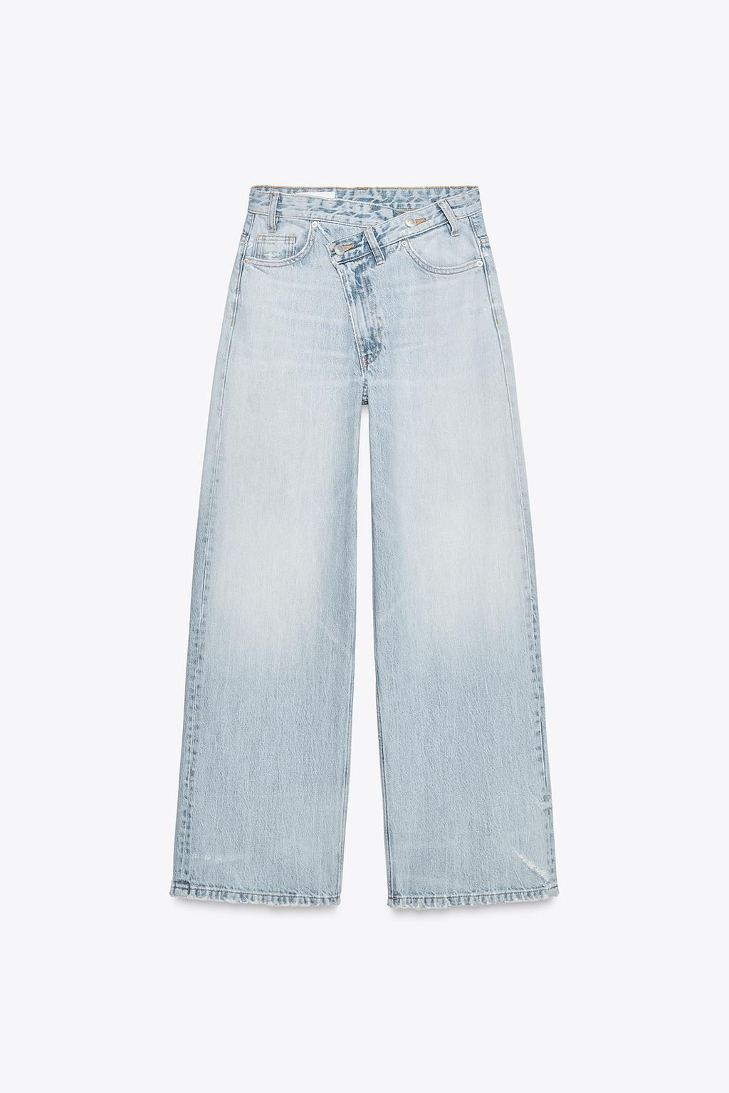 HIGH-WAIST WIDE-LEG TRF JEANS - Zara фото 9
