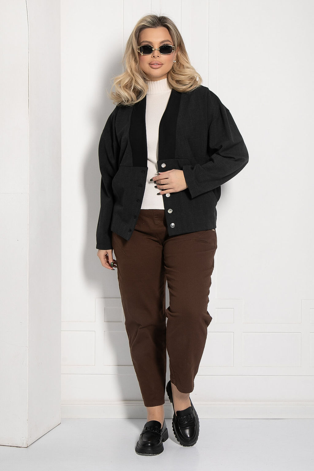 Жакет Любимый образ (серый) Б12683-13 - Lt collection фото 7