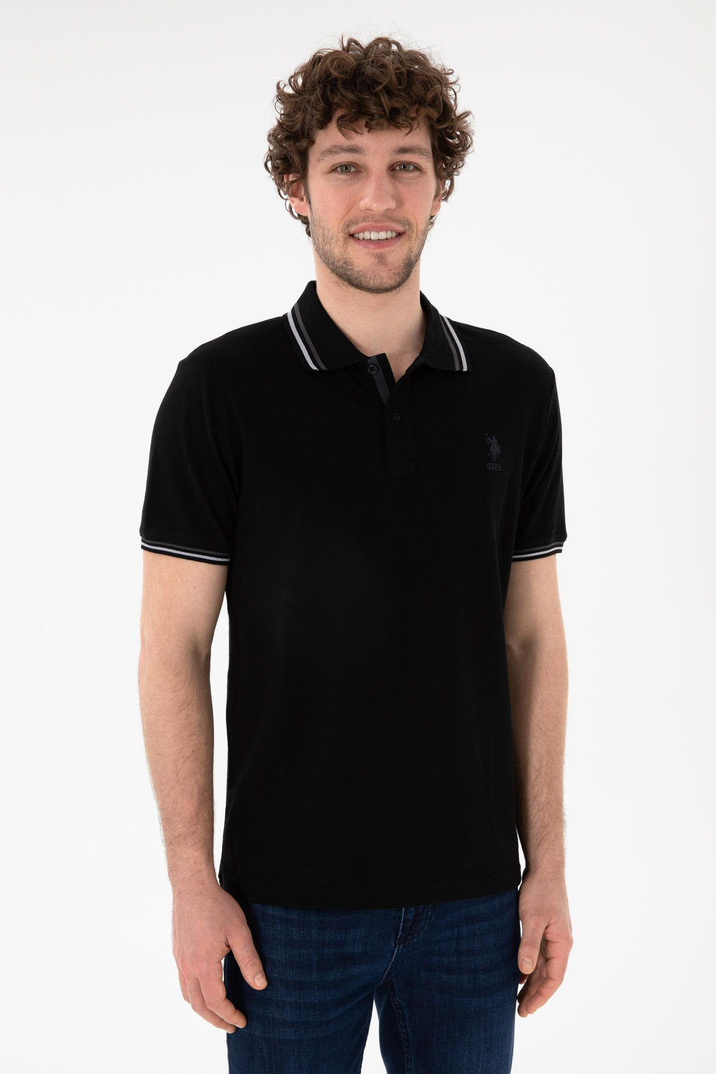 Erkek Siyah Basic Ti__rt Sepette S_rpriz _ndirim - U.s. polo assn фото 2