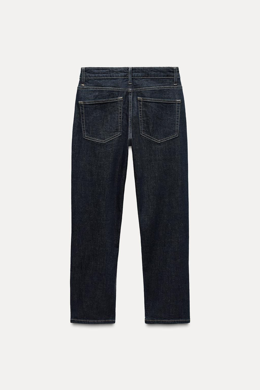 ZW COLLECTION RELAXED SLIM FIT MID-RISE JEANS - Zara фото 9