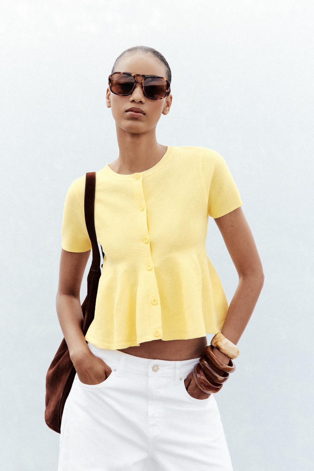 PEPLUM CARDIGAN - Zara фото 7