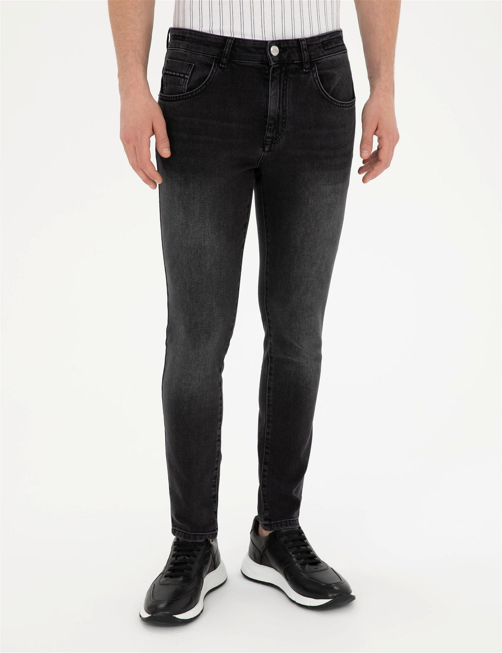 Antrasit Slim Fit Jean Pantolon - Pierre cardin фото 2