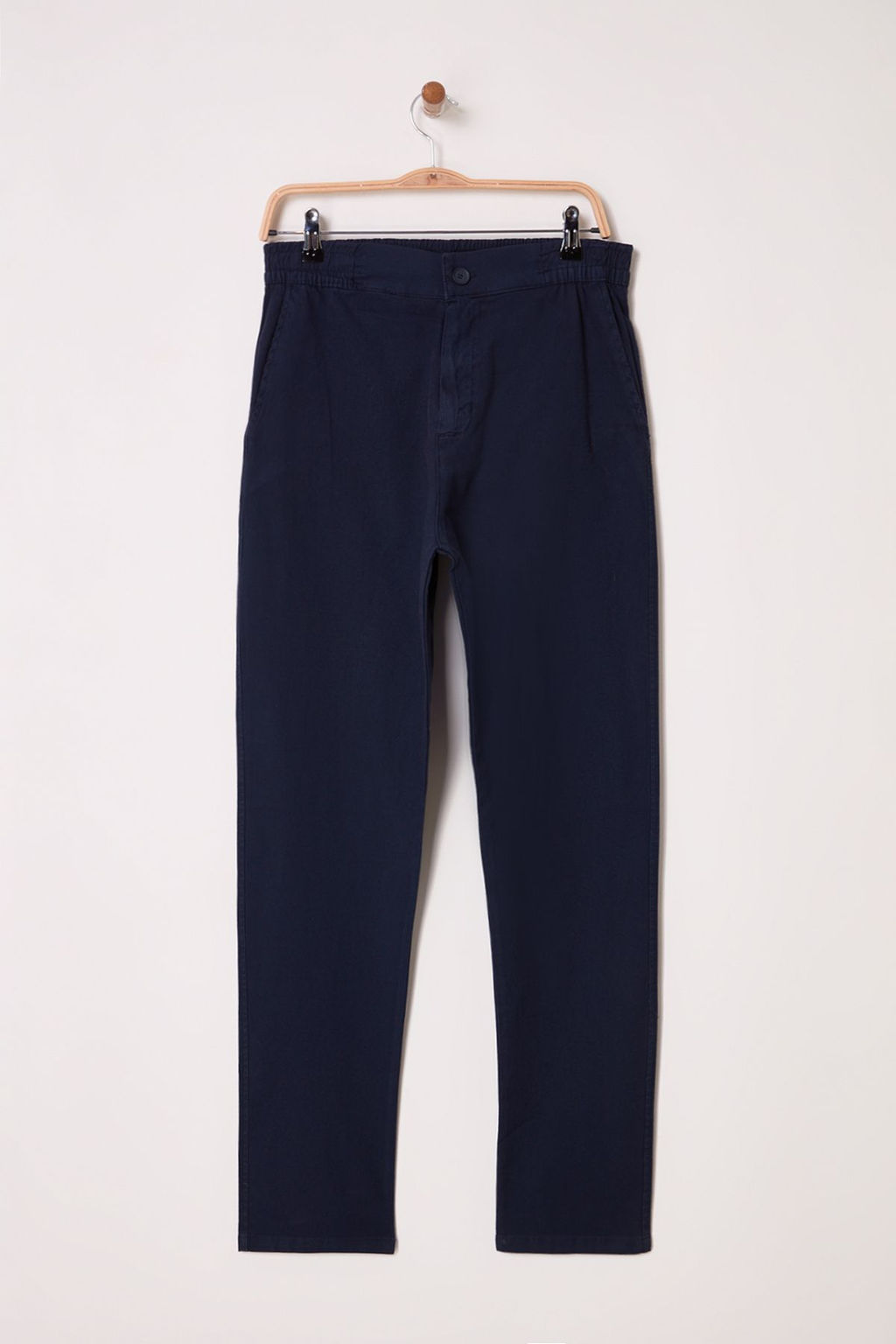 TRENDYOL MAN Lacivert Regular/Normal Kal?p %100 Pamuklu Ozel Dokulu Rahat Pantolon TMNSS25PL00006 - Trendyolmilla фото 5