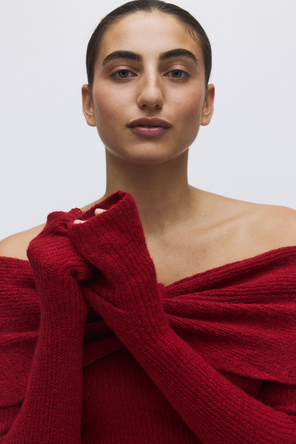 Jersey off-the-shoulder - H&m фото 7