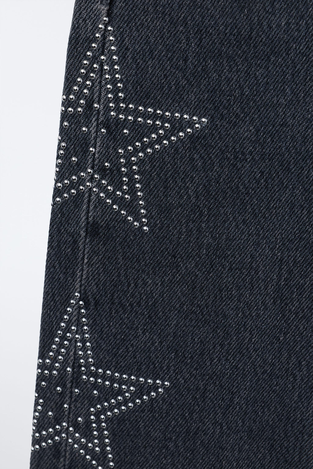 WIDE-LEG JEANS WITH RHINESTONE STARS - Zara фото 3