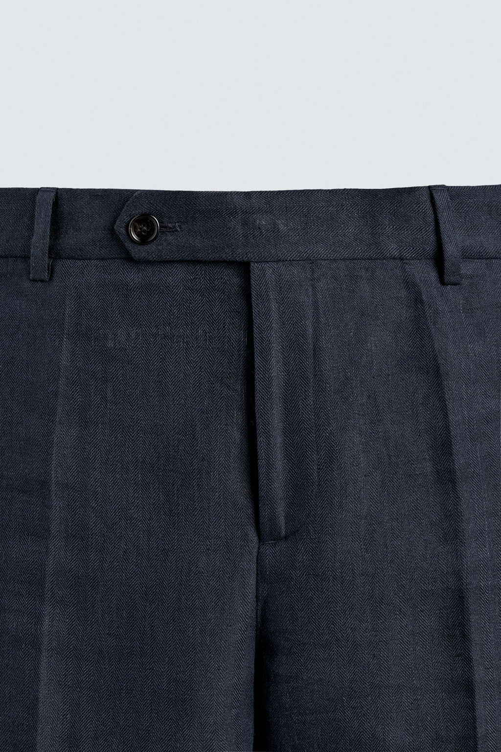 PANTAL?N TRAJE 100% LINO ESPIGA / ?ndigo