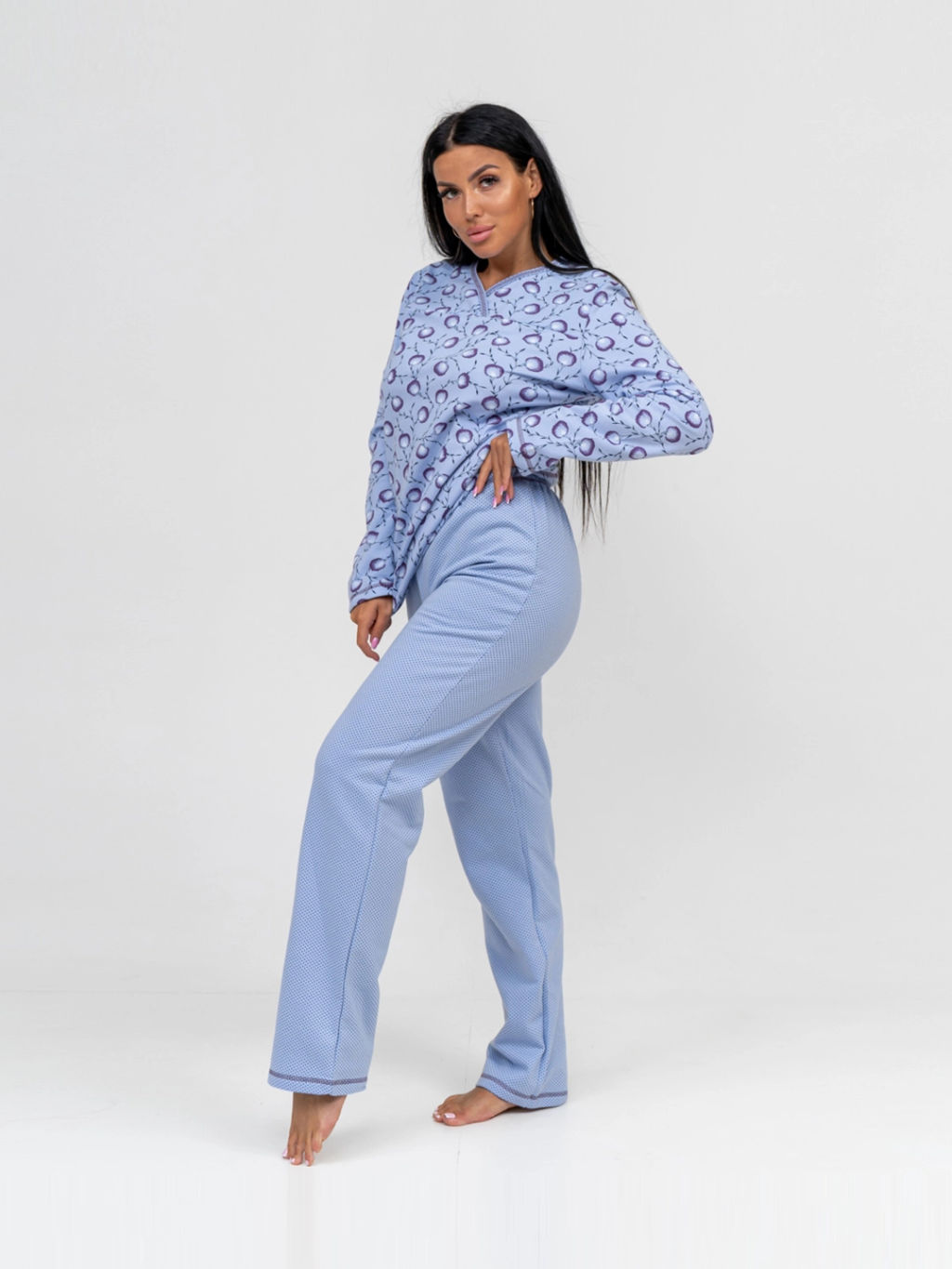 Пижама женская, цвет фиолетовый