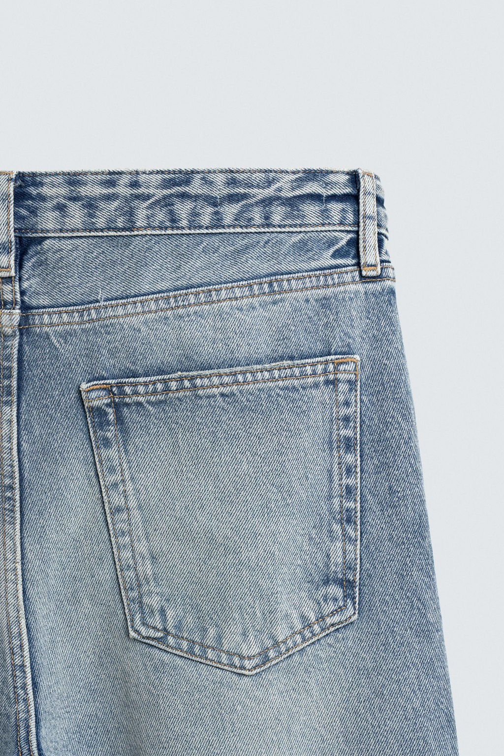 JEANS FLARE FIT ROTOS / Azul medio - Zara фото 10