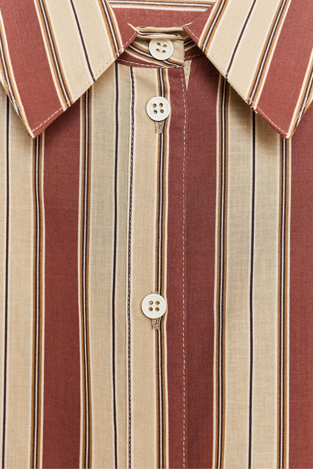 STRIPED SHIRT WITH BACK TAB - Zara фото 8