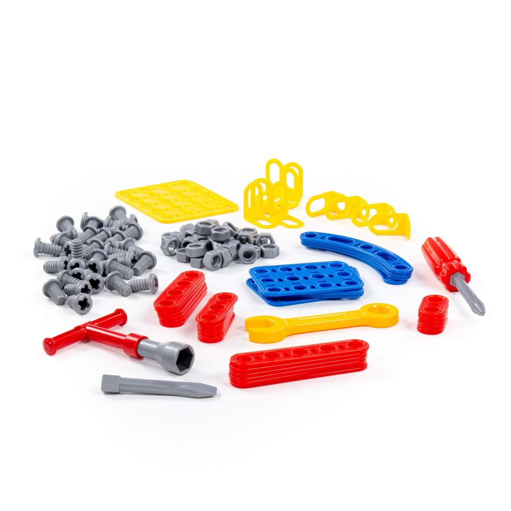 Конструктор Изобретатель - Качели №2 (121 элемент) (в пакете) - Полесье фото 5