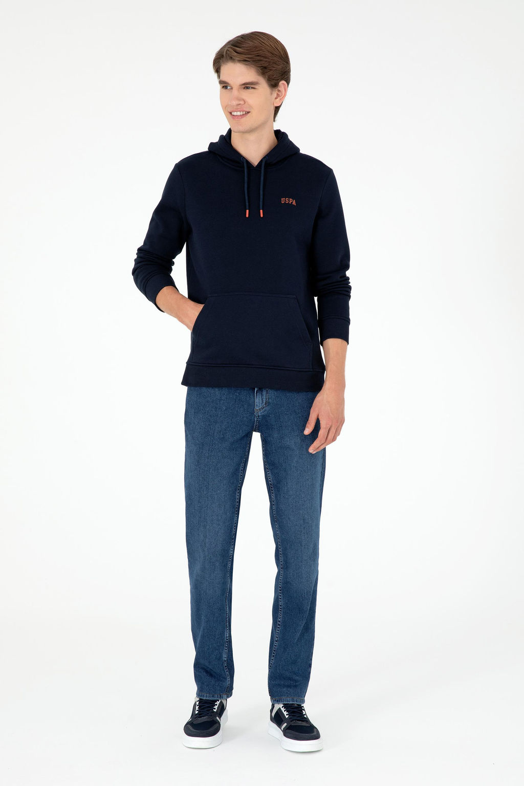 Мужской темно-синий базовый свитшот Неожиданная скидка в корзине - U.s. polo assn фото 4