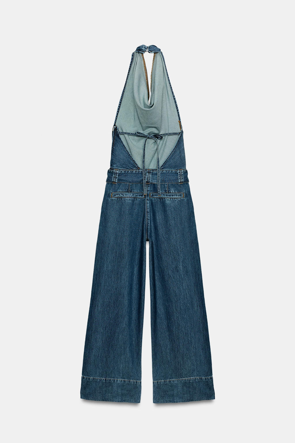 MONO Z1975 HALTER DENIM CINTUR?N / Azul - Zara фото 4