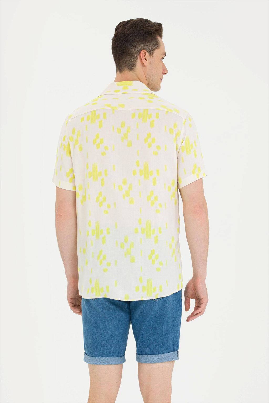 U. S. Polo Assn Мужская рубашка с коротким рукавом цвета экрю - U.s. polo assn фото 14