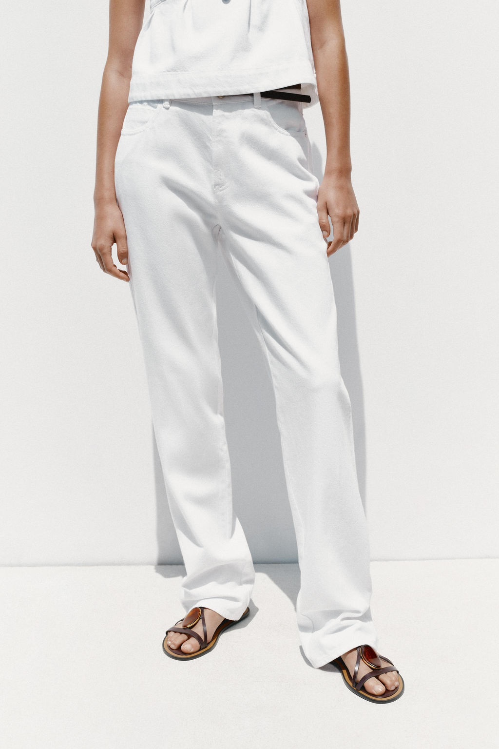 JEANS Z1975 90S STRAIGHT HIGH-WAIST BELT - Zara фото 10
