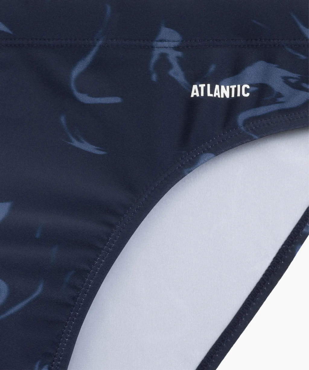 ATLANTIC KMT-339 Плавки спорт Print темно-синий + голубой  фото 4