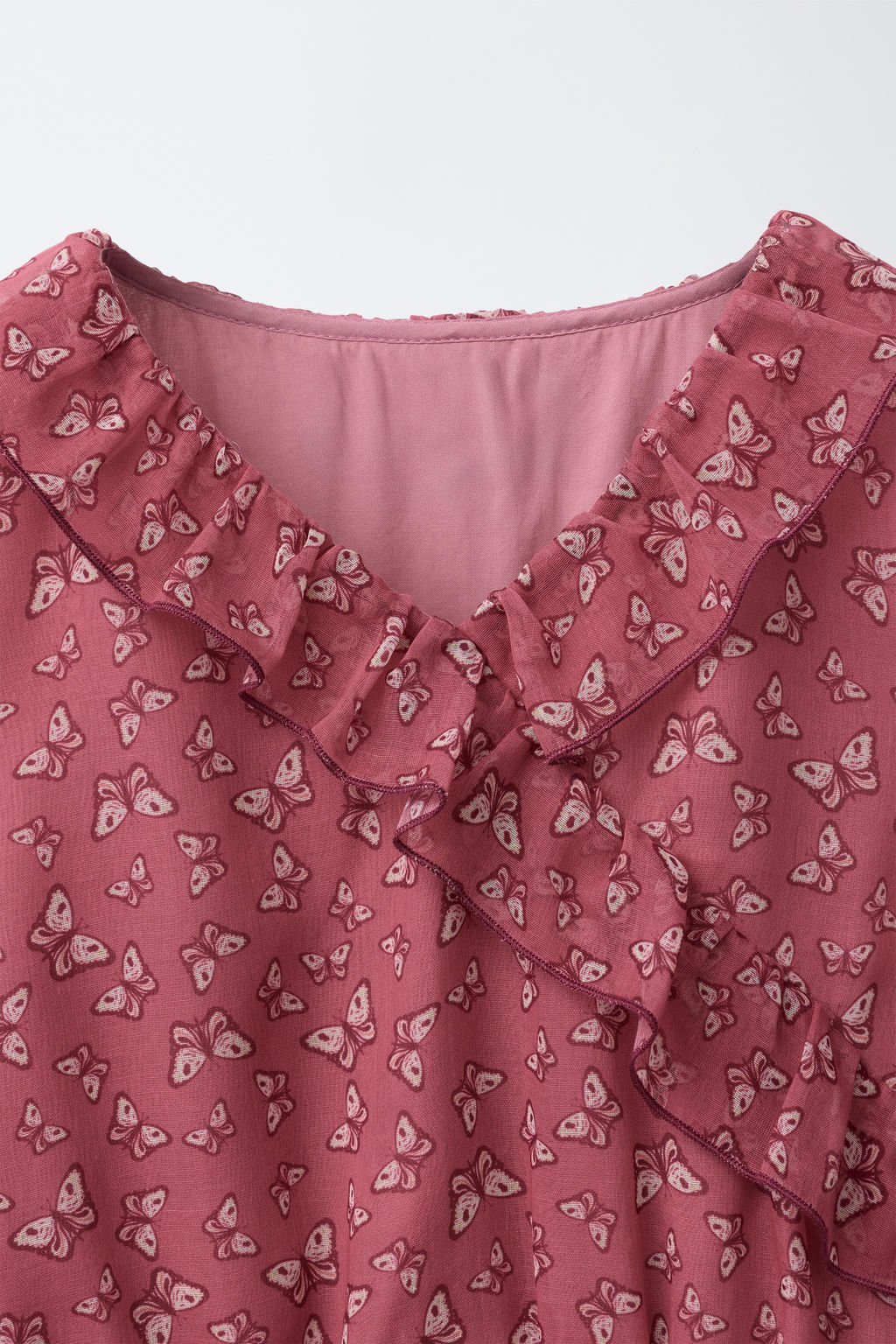 BUTTERFLY PRINT BLOUSE - Zara фото 3