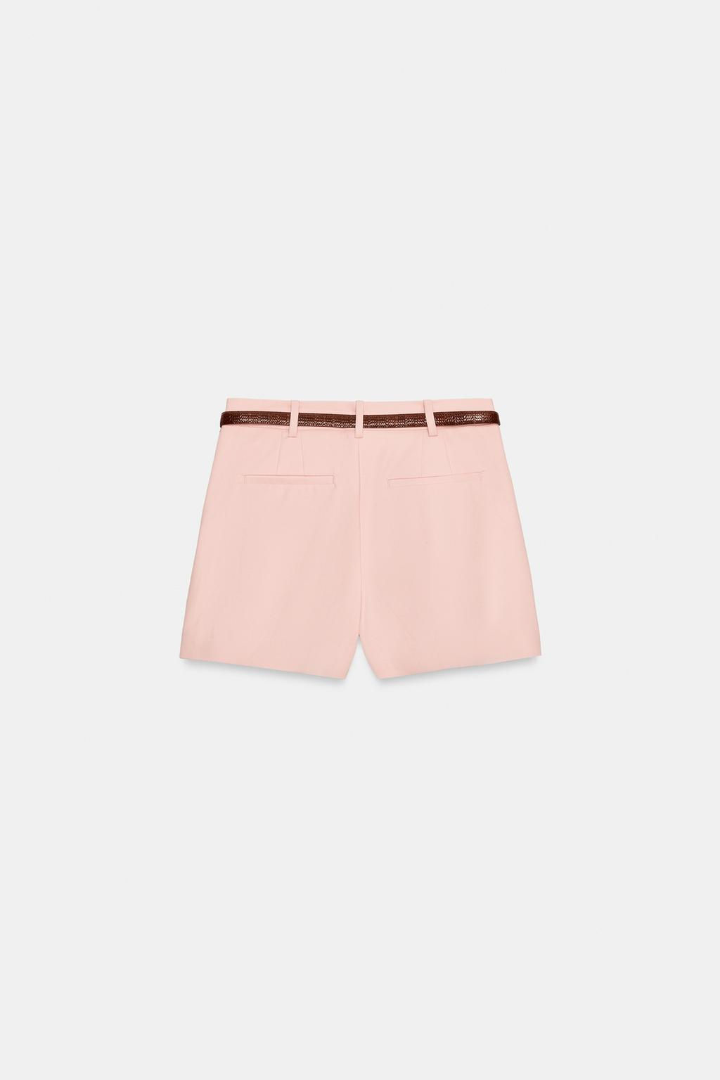 DARTED BERMUDA SHORTS WITH BELT - Zara фото 42