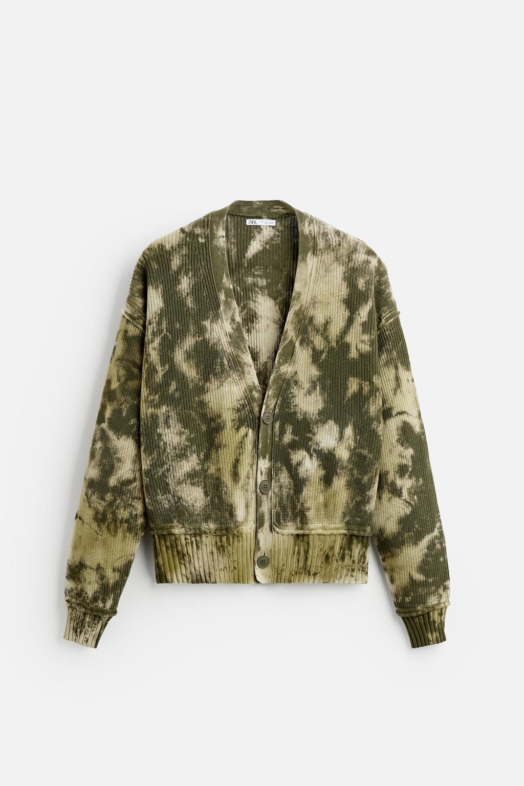 TIE-DYE PRINT CARDIGAN - Zara фото 7