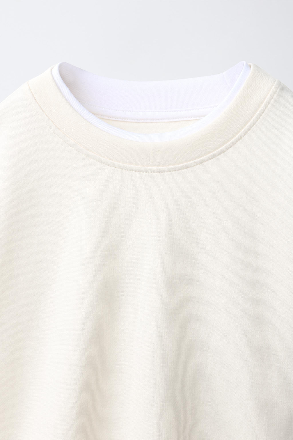 CAMISETA DOBLE INTERLOCK / Crudo - Zara фото 3