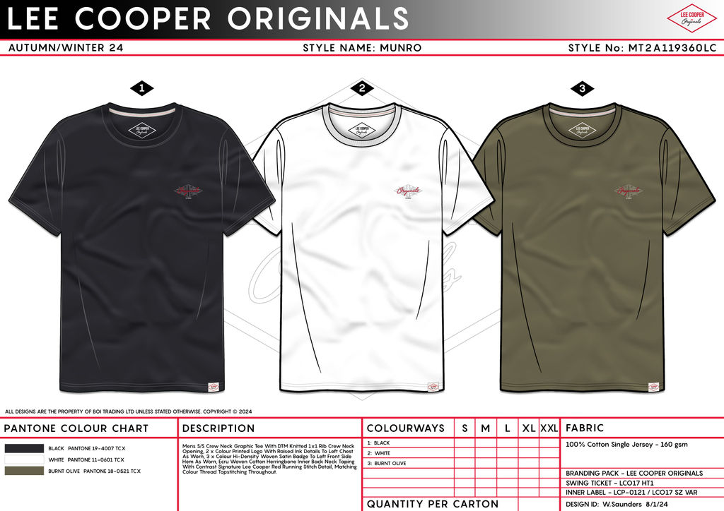 Футболка LCO MUNRO MENS TEE / Lee Cooper  фото 2