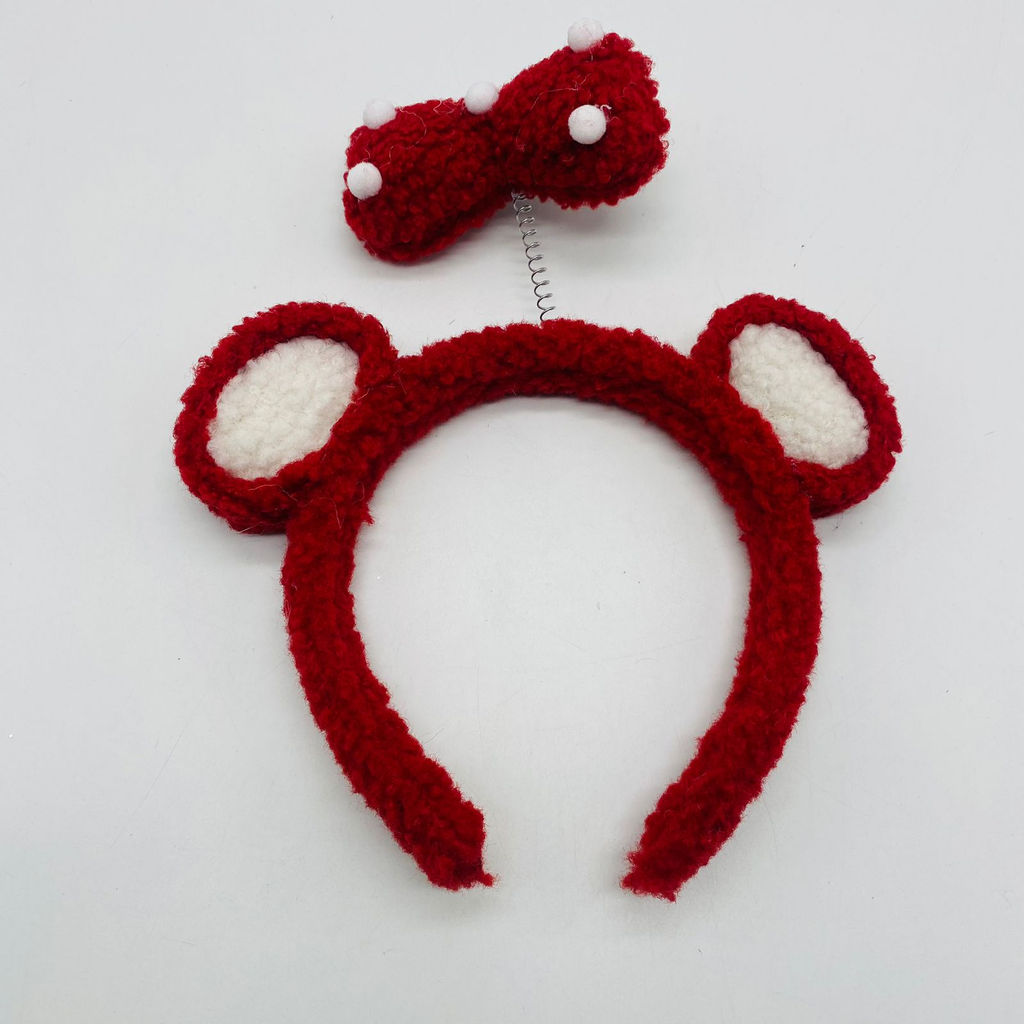 Ободок Мишка с бантиком пушистый - Storyland фото 5