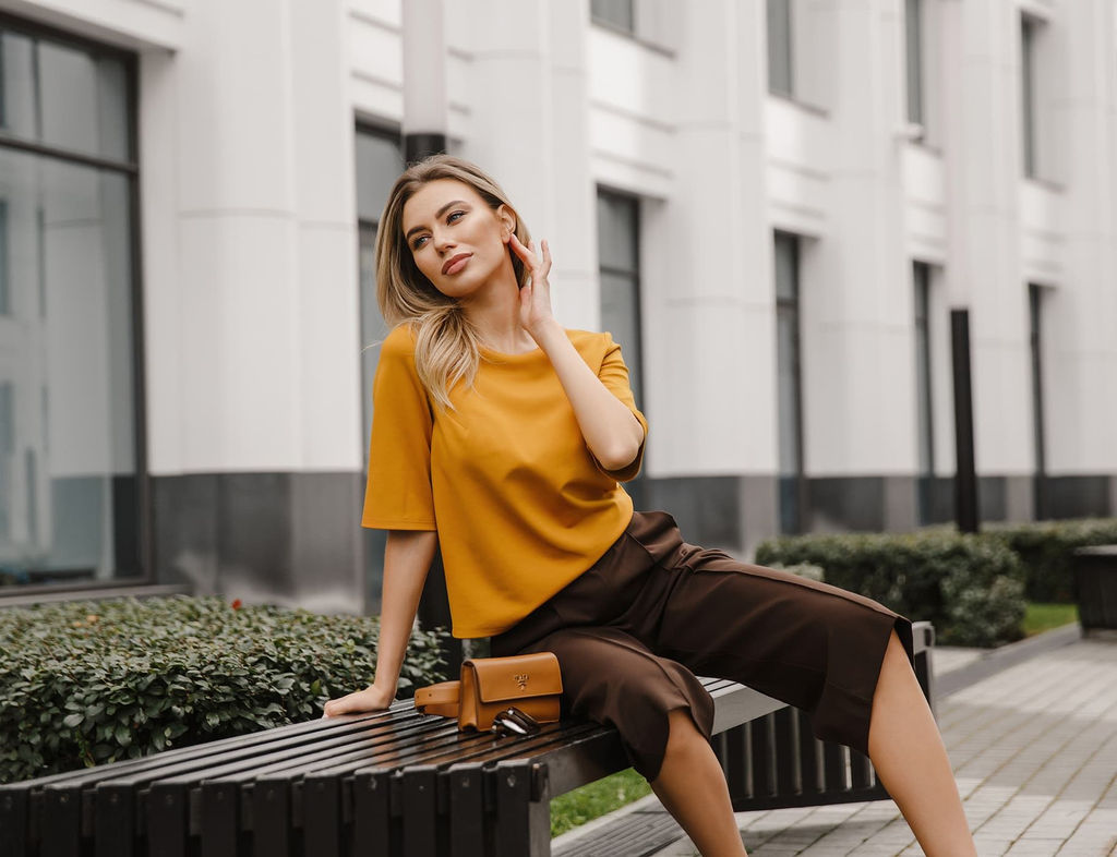 Брюки кюлоты шоколадный - Donna saggia фото 2