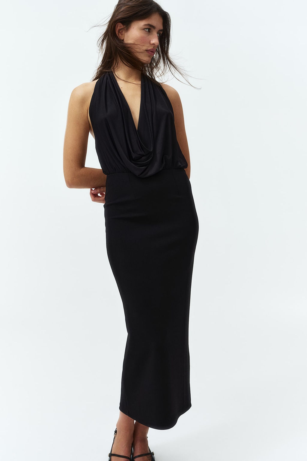 Maxivestido con escote halter - H&m фото 2