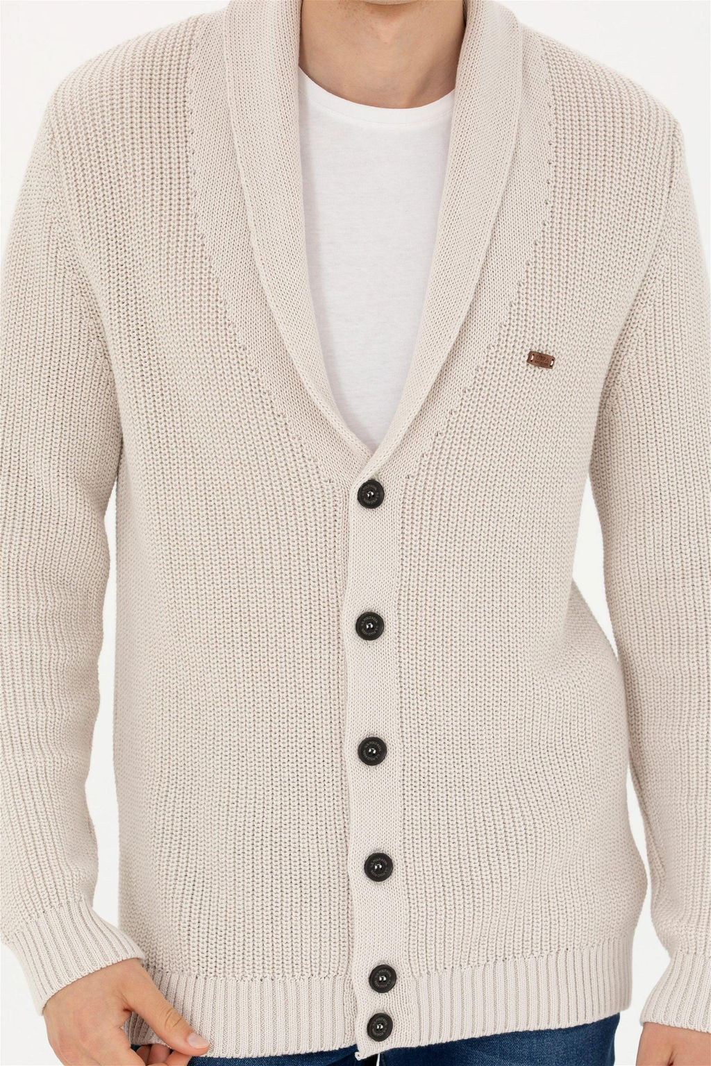 Мужской трикотажный кардиган с камнями - U.s. polo assn фото 13