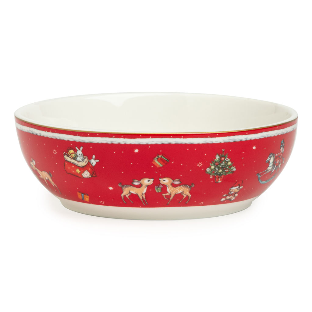 НАБОР ПОСУДЫ LEFARD C НОВЫМ ГОДОМ 3 ПР.: САЛАТНИК 800 МЛ, ТАРЕЛКА 19 СМ, КРУЖКА 400 МЛ  фото 2