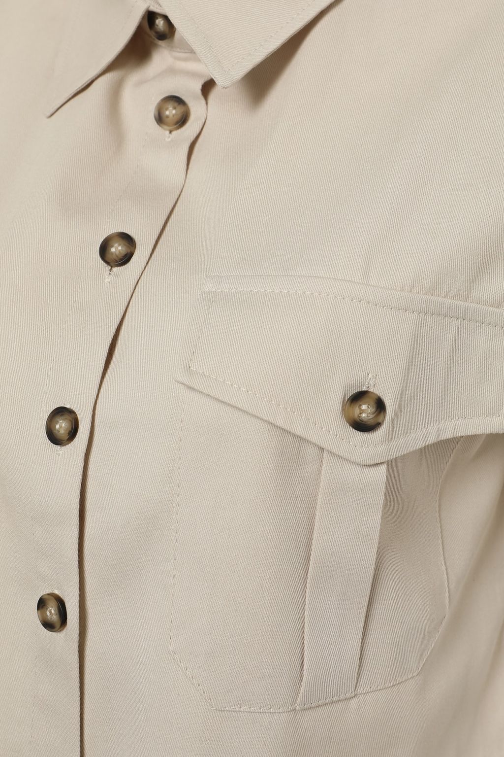 TRENDYOLMILLA Tas Cep Detayl? K?sa Kollu Regular Normal Kal?p Dokuma Gomlek TWOSS22GO0654  фото 8