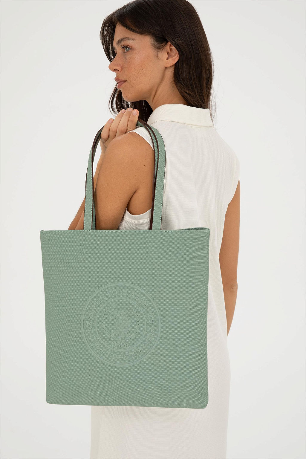 Женская зеленая сумка через плечо Неожиданная скидка в корзине - U.s. polo assn фото 2