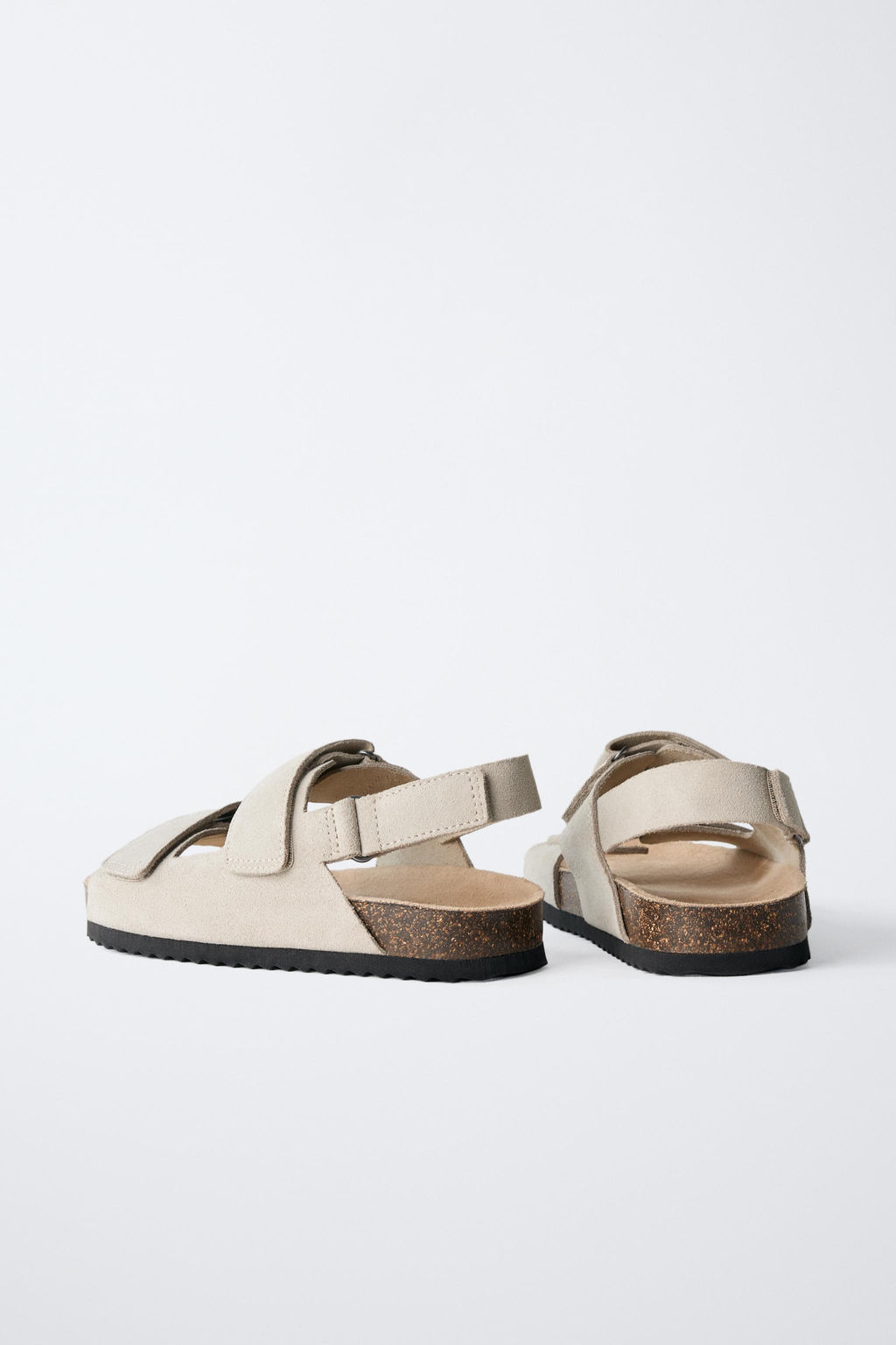 SPLIT SUEDE LEATHER SANDALS - Zara фото 4