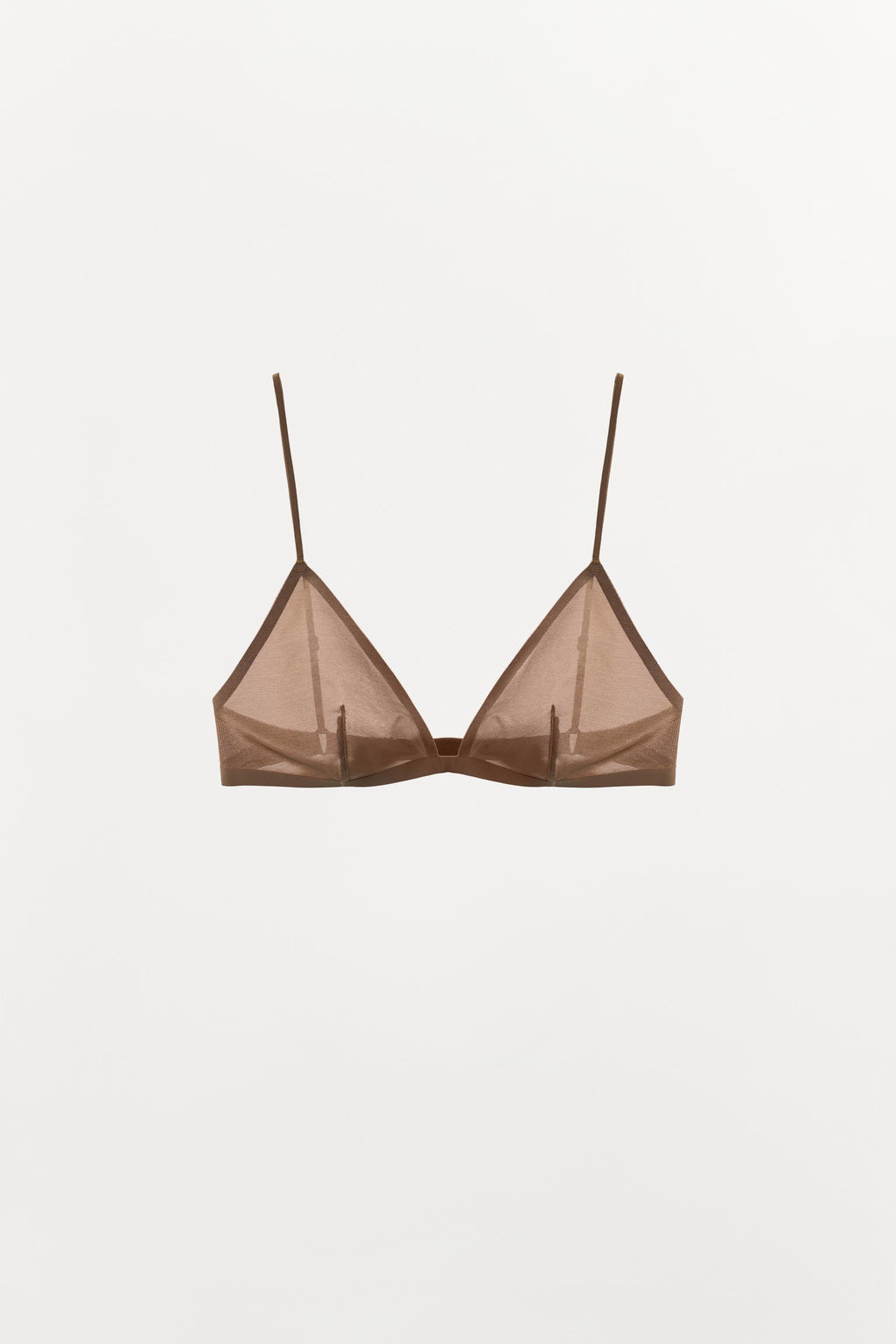 BRALETTE TRIANGULAR CON POLIAMIDA / rosa claro - Zara фото 5