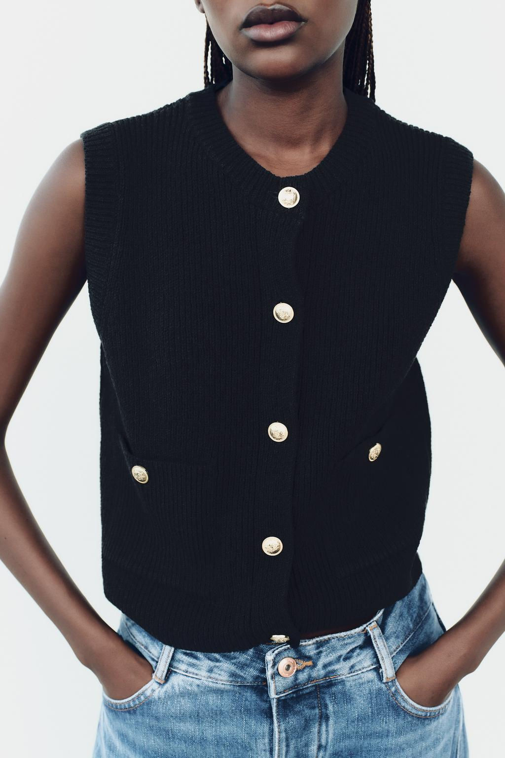 PLAIN KNIT TOP - Zara фото 17