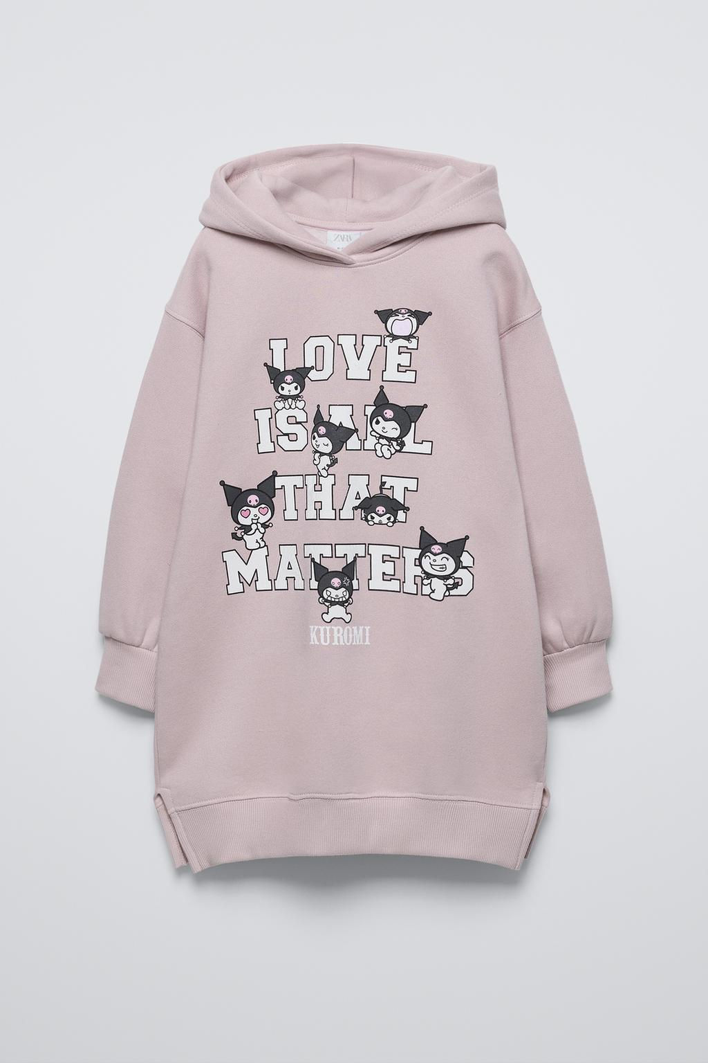 KUROMI  SANRIO PLUSH HOODED DRESS - Zara фото 2