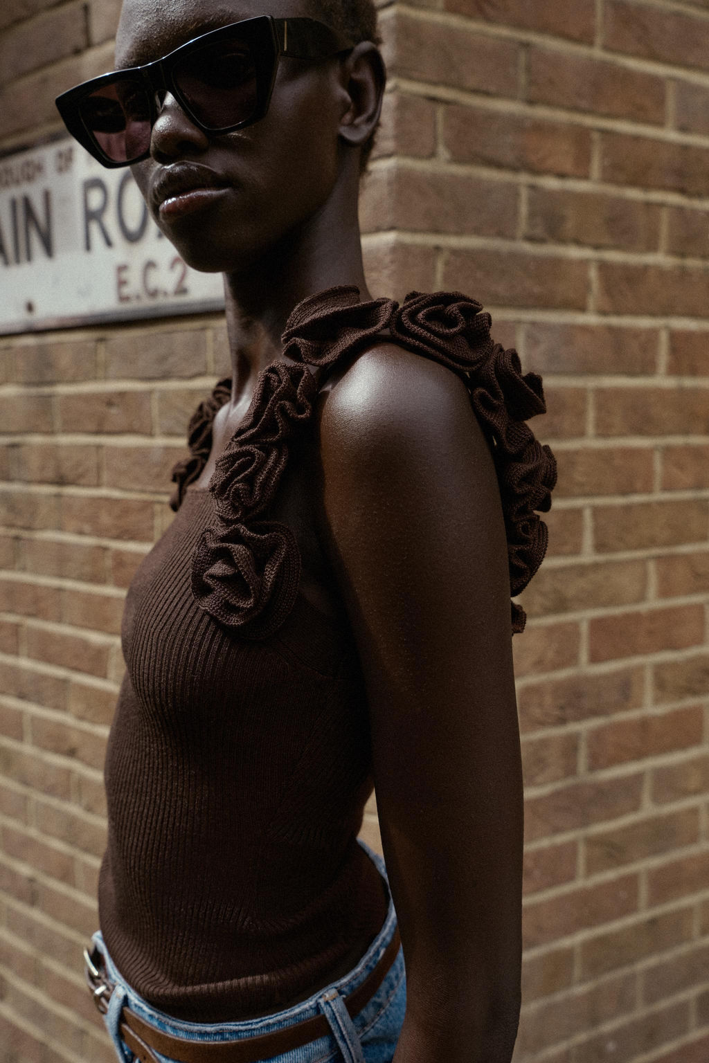 KNIT TOP WITH FLORAL STRAPS - Zara фото 6