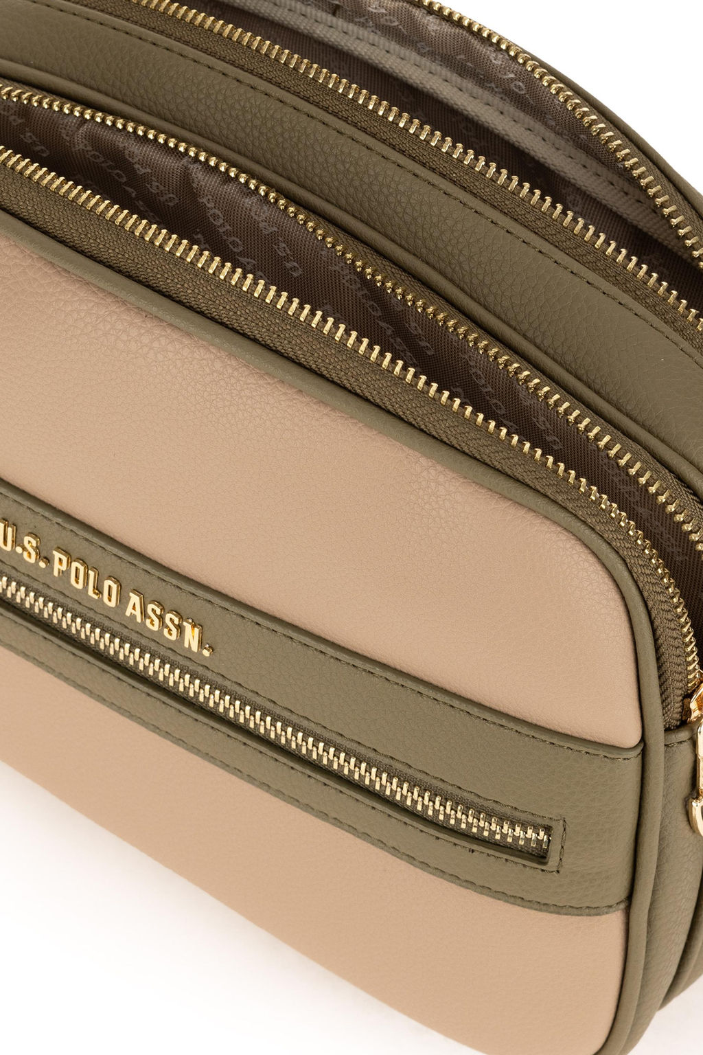 Женская бежевая сумка через плечо Неожиданная скидка в корзине - U.s. polo assn фото 7