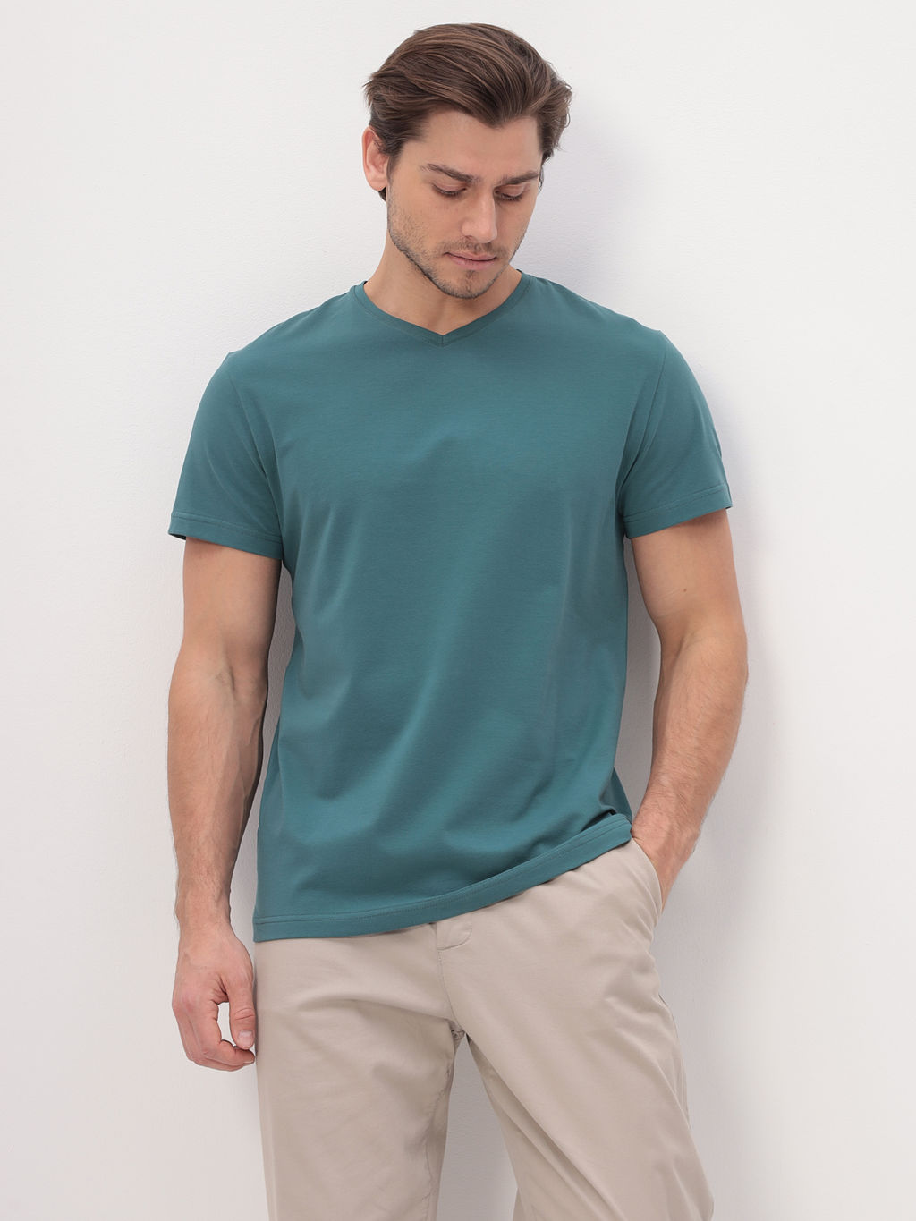 Футболка мужская короткий рукав GREG G146-KO-SA-S5124 (т.ментол)  фото 6